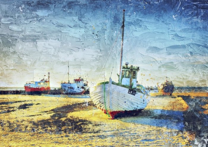 Cutter North Sea Port Shrimp Fishing Vessel